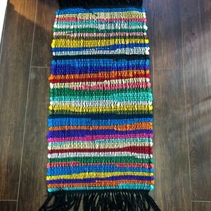 Rag Rug - Hand Woven by Me! Upcycled!